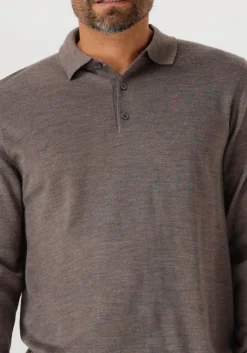 PROFUOMO e polo polo ls merino bruin