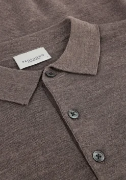 PROFUOMO e polo polo ls merino bruin