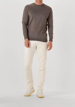 PROFUOMO e trui pullover crewneck merino bruin Outlet