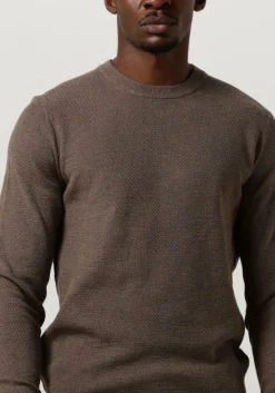 PROFUOMO e trui pullover crew neck bruin Online