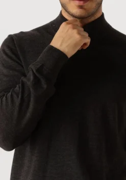 PROFUOMO e trui pullover mock bruin