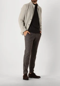 PROFUOMO e trui pullover mock bruin