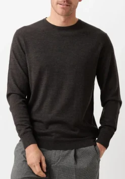 PROFUOMO e trui pullover crewneck bruin Sale