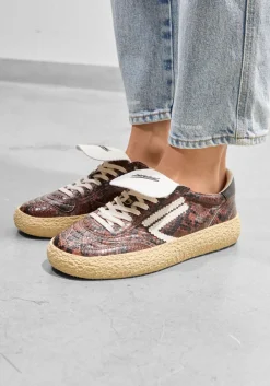 PURAAI e lage sneakers 4.05 polly tab bruin Discount
