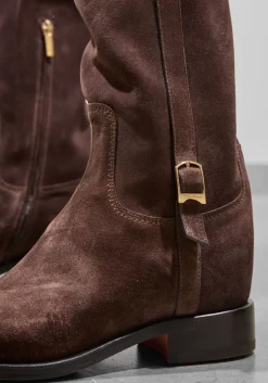 SANTONI e hoge laarzen sue gesp laars bruin Discount