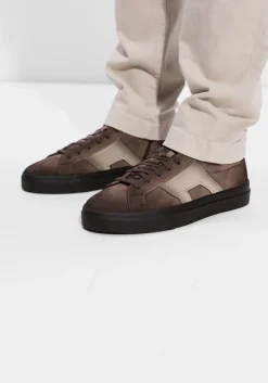 SANTONI e hoge sneakers 22131 bruin Hot