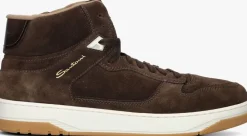 SANTONI e hoge sneakers sue hightop sneaker bruin New