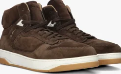 SANTONI e hoge sneakers sue hightop sneaker bruin New