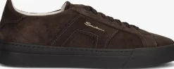 SANTONI e lage sneakers sue sneaker bruin Best