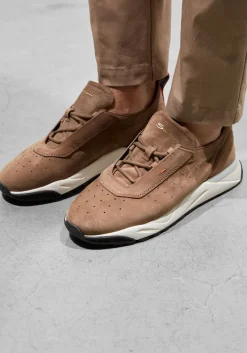 SANTONI e lage sneakers sue unlined runner bruin Discount