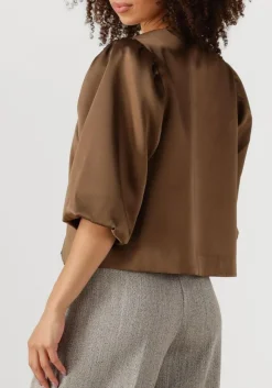 SECOND FEMALE e blouses perlla blouse bruin Clearance