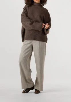 SECOND FEMALE e coltrui alpha knit t-neck bruin New