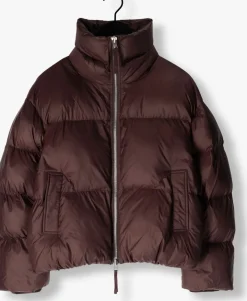 SECOND FEMALE e gewatteerde jas riya puffer jacket bruin Online
