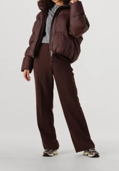 SECOND FEMALE e wijde broek fique classic trousers bruin Online