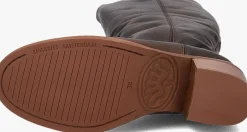 SHABBIES e hoge laarzen puk tuba bruin