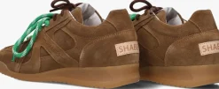 SHABBIES e lage sneakers april mina bruin New