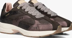 SHABBIES e lage sneakers celia race bruin