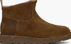 SHABBIES e vachtlaarzen palissa ankle boot bruin Hot