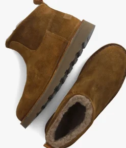 SHABBIES e vachtlaarzen palissa ankle boot bruin Hot