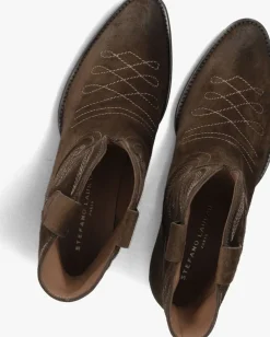 STEFANO LAURAN e enkellaarsjes 702-12 bruin Discount