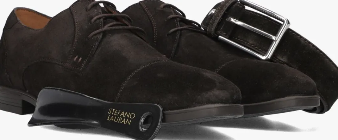 STEFANO LAURAN e nette schoenen veter bruin Outlet