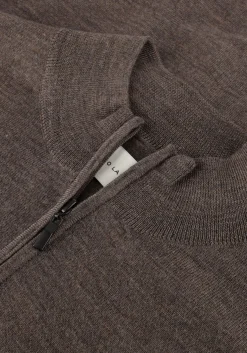 STEFANO LAURAN e trui half zip anders bruin New