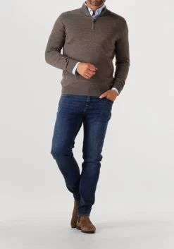 STEFANO LAURAN e trui half zip anders bruin New