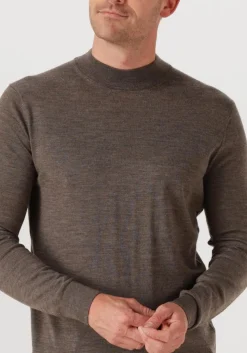 STEFANO LAURAN e trui turtle bruin Best