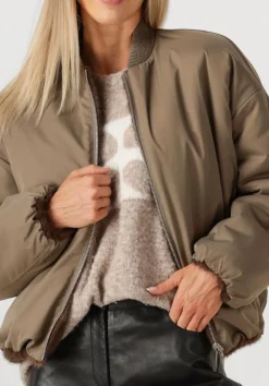 STUDIO AR e faux fur jas etta bruin Outlet