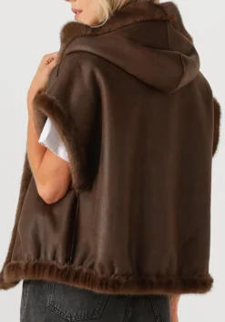 STUDIO AR e faux fur jas olena bruin Sale