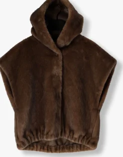 STUDIO AR e faux fur jas olena bruin Sale