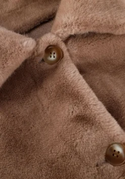 STUDIO AR e faux fur jas faje bruin Online