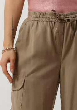 SUMMUM e cargobroeken trousers cargo tencel bruin