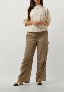 SUMMUM e cargobroeken trousers cargo tencel bruin