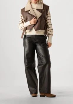 SUMMUM e gilet gilet lammy bruin Online