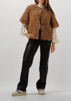 SUMMUM e gilet jacket faux fur bruin Clearance