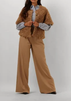 SUMMUM e gilet jacket faux fur bruin Clearance