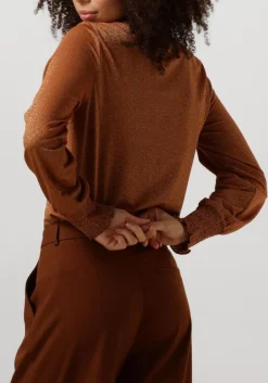 SUMMUM e top smocked top fine lurex jersey bruin Best