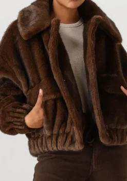 SUNCOO e faux fur jas evan bruin Outlet