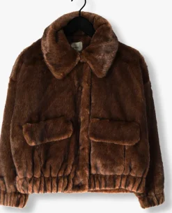 SUNCOO e faux fur jas evan bruin Outlet