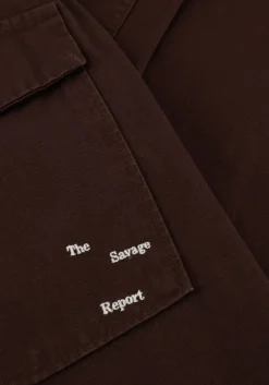 THE SAVAGE REPORT e broeken ripstop pants bruin New