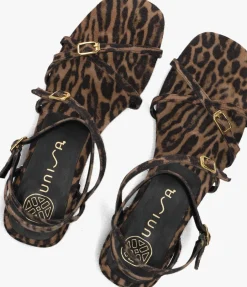 UNISA e platte sandalen chisun bruin Online