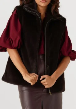 VANESSA BRUNO e bodywarmer furo blouson sm bruin Hot