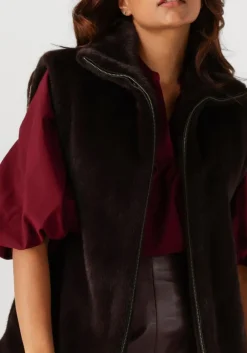 VANESSA BRUNO e bodywarmer furo blouson sm bruin Hot