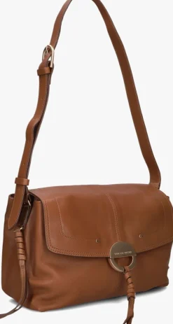 VANESSA BRUNO e schoudertas crossbody gm bruin Clearance