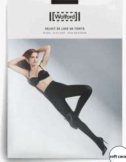 WOLFORD e panty's velvet deluxe 66 bruin Sale