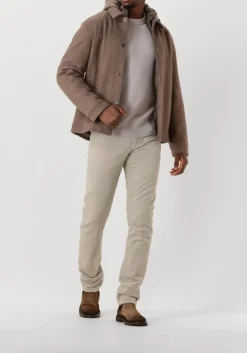 WOOLRICH e jack knitted wool shirt jacket bruin Clearance