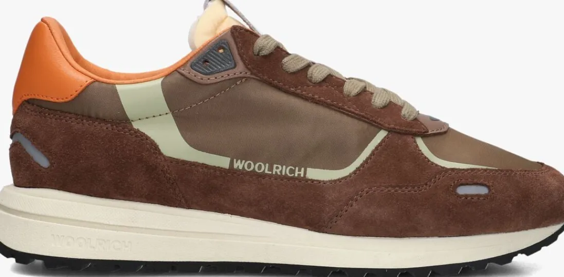 WOOLRICH e lage sneakers retro sneaker man camoscio bruin