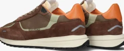 WOOLRICH e lage sneakers retro sneaker man camoscio bruin