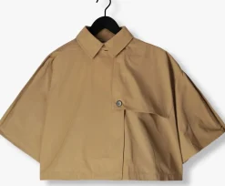 CO'COUTURE trenchcoats francis crop cape jacket camel New